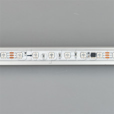 Лента герметичная SPI-PS-B60-12mm 24V RGB-PX6-BPT (12 W/m, IP67, 5060, 5m) (Arlight, бегущий огонь)