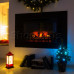 Декоративный фонарь с эффектом снегопада и подсветкой Дед Мороз, ТЕПЛЫЙ БЕЛЫЙ