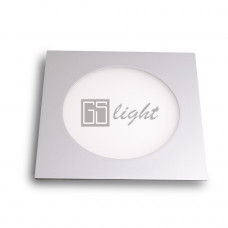 Светодиодная панель 180x180x12 (серый квадрат) 10W Warm White, SL401703